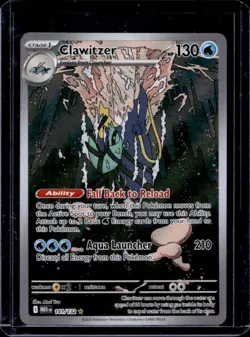 2025 Pokemon Mega Evolution Clawitzer Illustration Rare #141/132 - Image 1