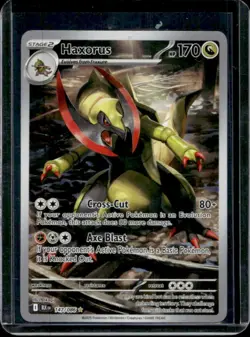 2025 Pokemon Black Bolt Haxorus Illustration Rare #147/086 - Image 1