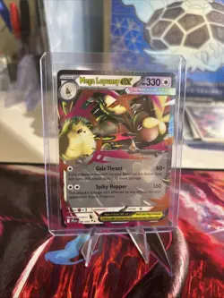 Mega Lopunny Ex 84/94 Holo NM - Pokemon Mega Evolution Phantasmal Flames - Image 1