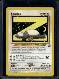 1999 Pokemon Wizards Black Star Promos Snorlax #49 - Image 1