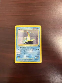 Pokemon TCG Lapras Fossil 10/62 Holo 1999-2000 LP Unlimited - Image 1