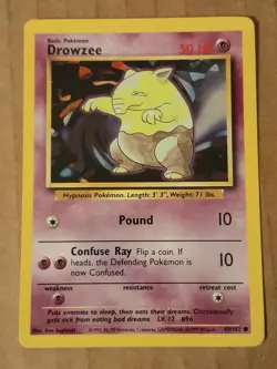 Pokemon Drowzee 49/102 Base Set Unlimited LP See Pictures - Image 1