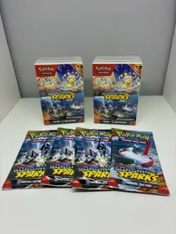 Pokemon TCG Surging Sparks 2x Booster Bundles + 4 packs (16 pks) Scarlet/Violet - Image 1