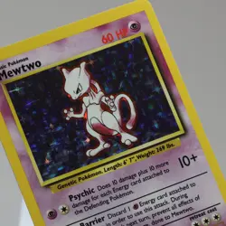Pokemon TCG - Mewtwo 10/102 Base Set Holo Rare WOTC 1999 - NM - Image 1