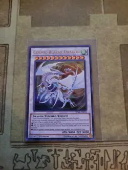 YUGIOH COSMIC BLAZAR DRAGON DUSA-EN034 ULTRA 1ST ED NM - Image 1