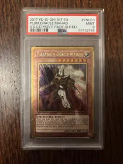 Yu-Gi-Oh! TCG Palladium Oracle Mahad Movie Promo DSOD PSA 9 Mint 2017 1st ED - Image 1