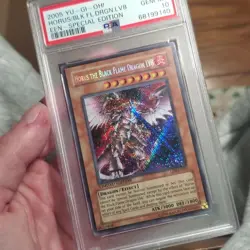 PSA 10 Horus the Black Flame Dragon- LV8 EEN-ENSE1 Limited Edition SR Yu-Gi-Oh - Image 2