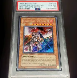 PSA 10 Horus the Black Flame Dragon- LV8 EEN-ENSE1 Limited Edition SR Yu-Gi-Oh - Image 5