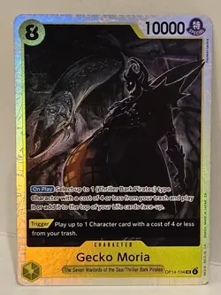 One Piece Gecko Moria OP14-104 The Azure Sea's Seven Super Rare SR English NM - Image 1