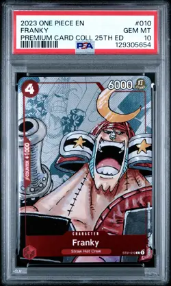 Franky ST01-010 One Piece Premium Collection 25th Ed Anniversary PSA 10 English - Image 1