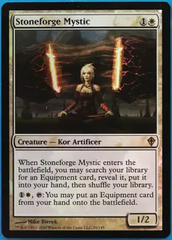 Stoneforge Mystic FOIL Worldwake PLD White Rare MAGIC CARD (ID# 493826) ABUGames - Image 1