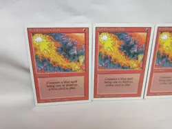 RED ELEMENTAL BLAST X3 MAGIC THE GATHERING REVISED VINTAGE MTG TRADING CARD #198 - Image 3