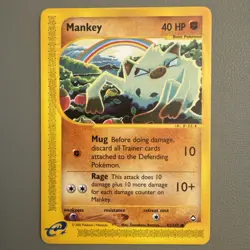 Pokemon Mankey TCG Aquapolis Card 92/147 - GEM MINT CONDITION - Image 1