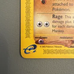 Pokemon Mankey TCG Aquapolis Card 92/147 - GEM MINT CONDITION - Image 4