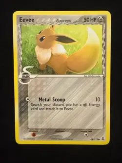 Pokemon TCG - Eevee Delta EX Card 68/113 Regular Common, Mint Condition - Image 1