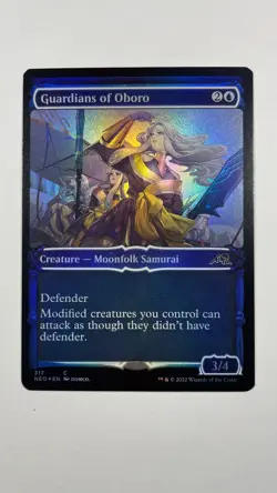 MTG Kamigawa Neon Dynasty Guardians of Oboro Foil Showcase #317 - Image 1