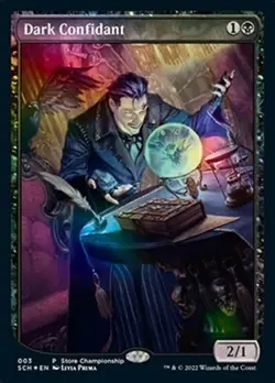 MTG Dark Confidant (Textless Foil) | Game Day & Store Championship Promos M/NM - Image 1