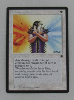 MAGIC THE GATHERING LEGENDS INDESTRUCTIBLE AURA NM ENGLISH MTG - Image 1