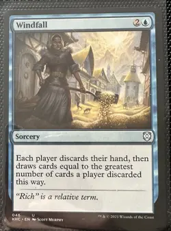 Windfall Commander: Kaldheim Regular Mtg Magic The Gathering - Image 1