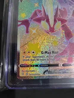 Pokemon TCG Toxtricity VMAX Shiny Holo Rare Card SV113/SV122 CGC 8.5 - Image 2