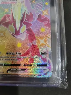 Pokemon TCG Toxtricity VMAX Shiny Holo Rare Card SV113/SV122 CGC 8.5 - Image 3