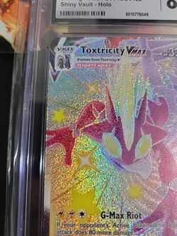 Pokemon TCG Toxtricity VMAX Shiny Holo Rare Card SV113/SV122 CGC 8.5 - Image 5