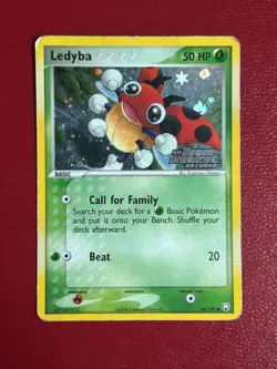 Pokemon EX Team Rocket Returns Ledyba 64/109 Reverse Holo - STAMPED (MP/HP) - Image 1