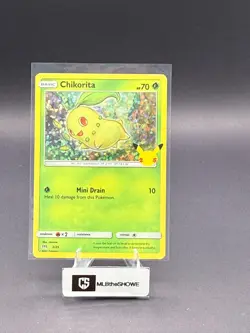 Chikorita Pokemon McDonald's 25th Anniversary Promos 2/25 Promo Near Mint - Image 1