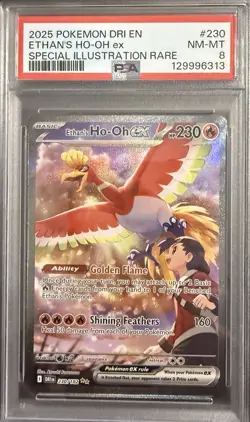 Ethan’s Ho-Oh #230/182 - 2025 Pokemon SV Destined Rivals - PSA 8 - Image 1