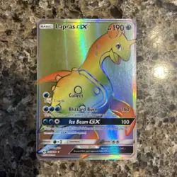 Lapras GX - 151/149 - Pokemon Sun & Moon Base Set Secret Rare Card - Image 1