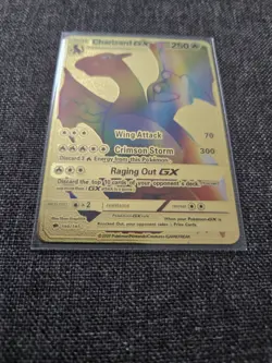 Pokemon Charizard 2020 GX Rainbow Gold Metal Foil Card # 150/147 - Image 3