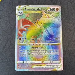 Aerodactyl VSTAR (Secret) 199/196 Swsh11: Lost Origin Rainbow Holo Pokemon - Image 1