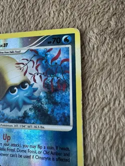 2008 Pokemon TCG MAJESTIC DAWN Omanyte Lv.37 HP70 Reverse Holo 69/100 MP/HP - Image 5