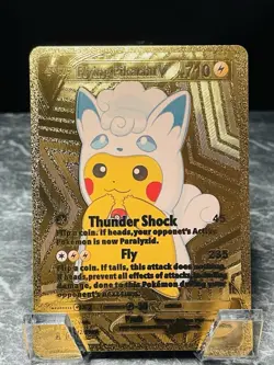 Pikachu V 012/015 Gold Display Card Pokemon TCG - Image 1