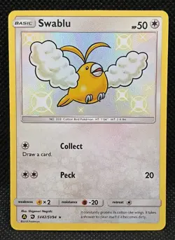 Swablu Shiny Holo Rare Hidden Fates: 2019 Pokemon Shiny Vault SV42/SV94 - Image 1