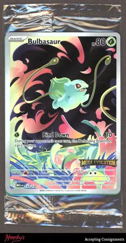 2025 Pokemon TCG Mega Evolution #133 Bulbasaur IR SEALED STAMPED PROMO - Image 1