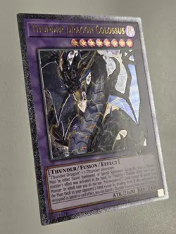 Thunder Dragon Colossus (UTR) OP10-EN001 Enhanced Print Ultimate Rare Yugioh LP - Image 4