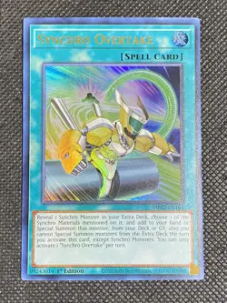 YuGiOh! - Synchro Overtake MP22-EN164 Ultra Rare 1st Edition Near Mint - Image 1