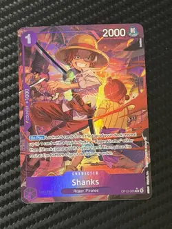 Shanks (065) (Alternate Art) OP13-065 English R Carrying On His Will One Piece - Image 1