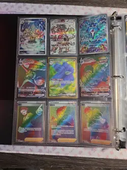 Pokemon Card Lot Binder V/VMAX IR Hits Ex 180 Cards NM Full Art Graded - Image 2