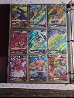 Pokemon Card Lot Binder V/VMAX IR Hits Ex 180 Cards NM Full Art Graded - Image 4