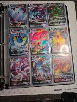 Pokemon Card Lot Binder V/VMAX IR Hits Ex 180 Cards NM Full Art Graded - Image 5