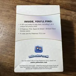 Nintendo Pokemon Sword and Shield Brilliant Stars Trading Card Game - 5 Pack 820650850103 - Image 3