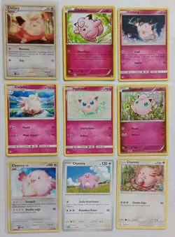 Pokemon Cards Bundle Clefairy Clefable Chansey Jigglypuff collection mixed sets - Image 1