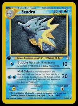 Pokemon Card Seadra 48/111 Neo Genesis 1st Edition - Image 1