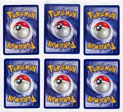 6 Card Pokemon Base Set 2 Lot Squirtle Wartortle Staryu Meowth Spearow Kangaskan - Image 2