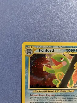 Politoed 8/75 Unlimited Holo Rare Neo Discovery Pokemon Card - Lightly Played - Image 2
