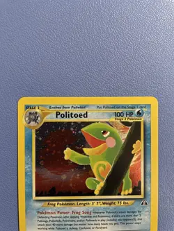 Politoed 8/75 Unlimited Holo Rare Neo Discovery Pokemon Card - Lightly Played - Image 3
