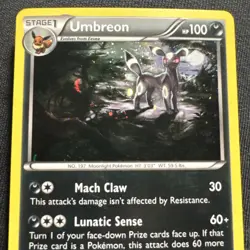 Umbreon XY XY96 Holo Promo Card Light Play - MP Condition - Image 2