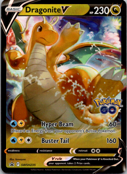 Dragonite V - SWSH235 - Pokemon Sword & Shield Promo Ultra Rare Holo Card NM - Image 1
